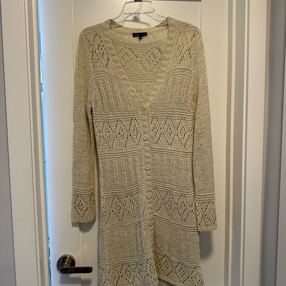 BCBG Cream Knit Sweater